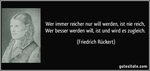 Wer immer reicher nur will werden, ist nie reich, Wer besser